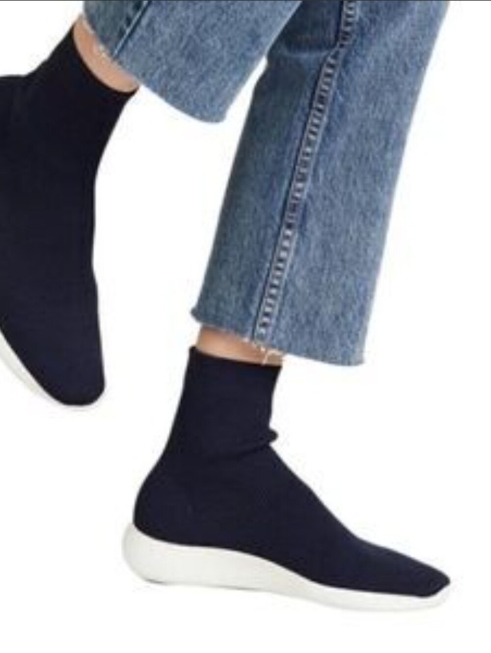 Vince Black Knit Sock Sneakers - Women Size 7